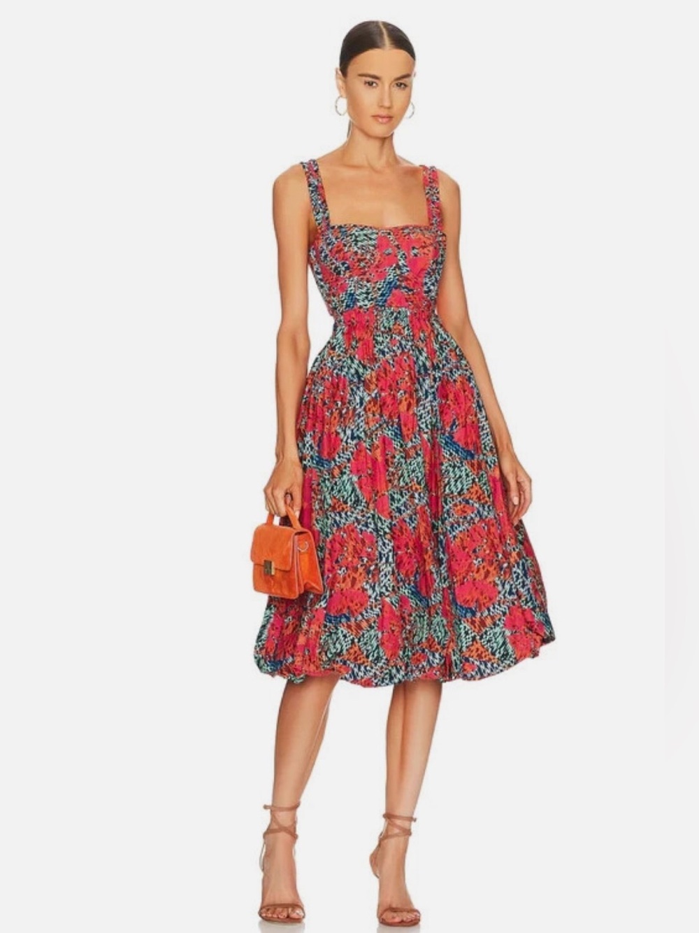 Ulla Johnson Olympia Cut Out Dress in Multi #D7537
